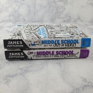 James‎ Patterson Lot of 2 Middle school Books Hardback l